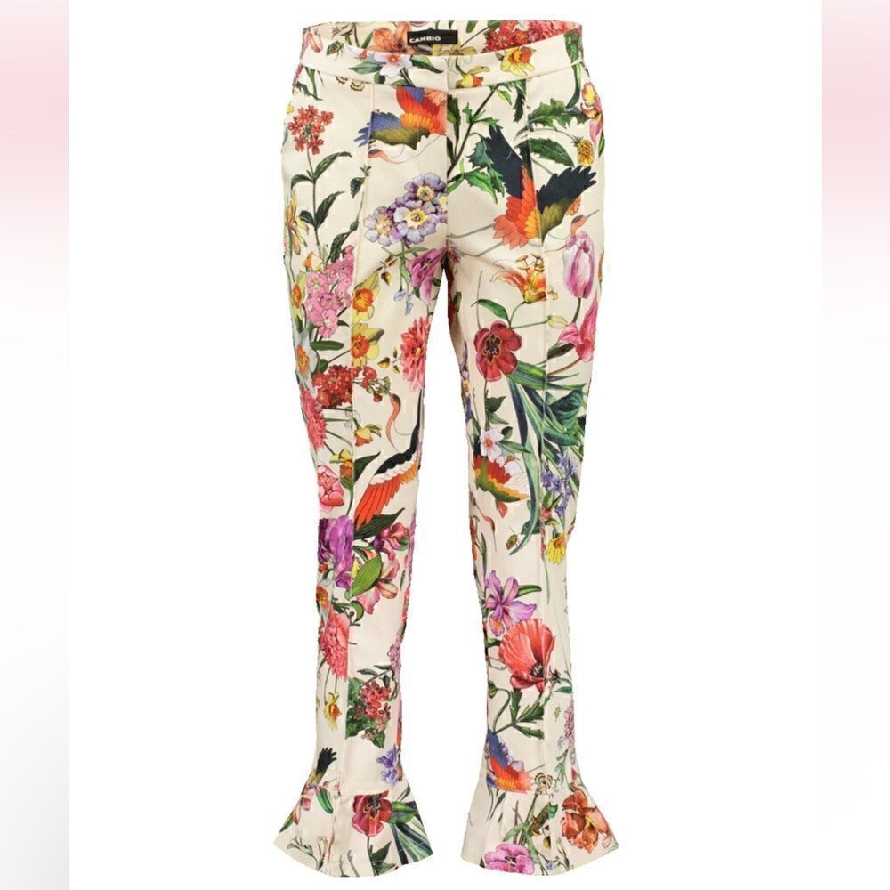 CAMBIO FLORENCE FLORAL PRINT PANT 8